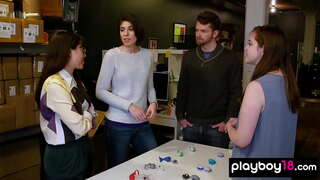 Amador quarteto foda com com fome de pau MILF donas de casa